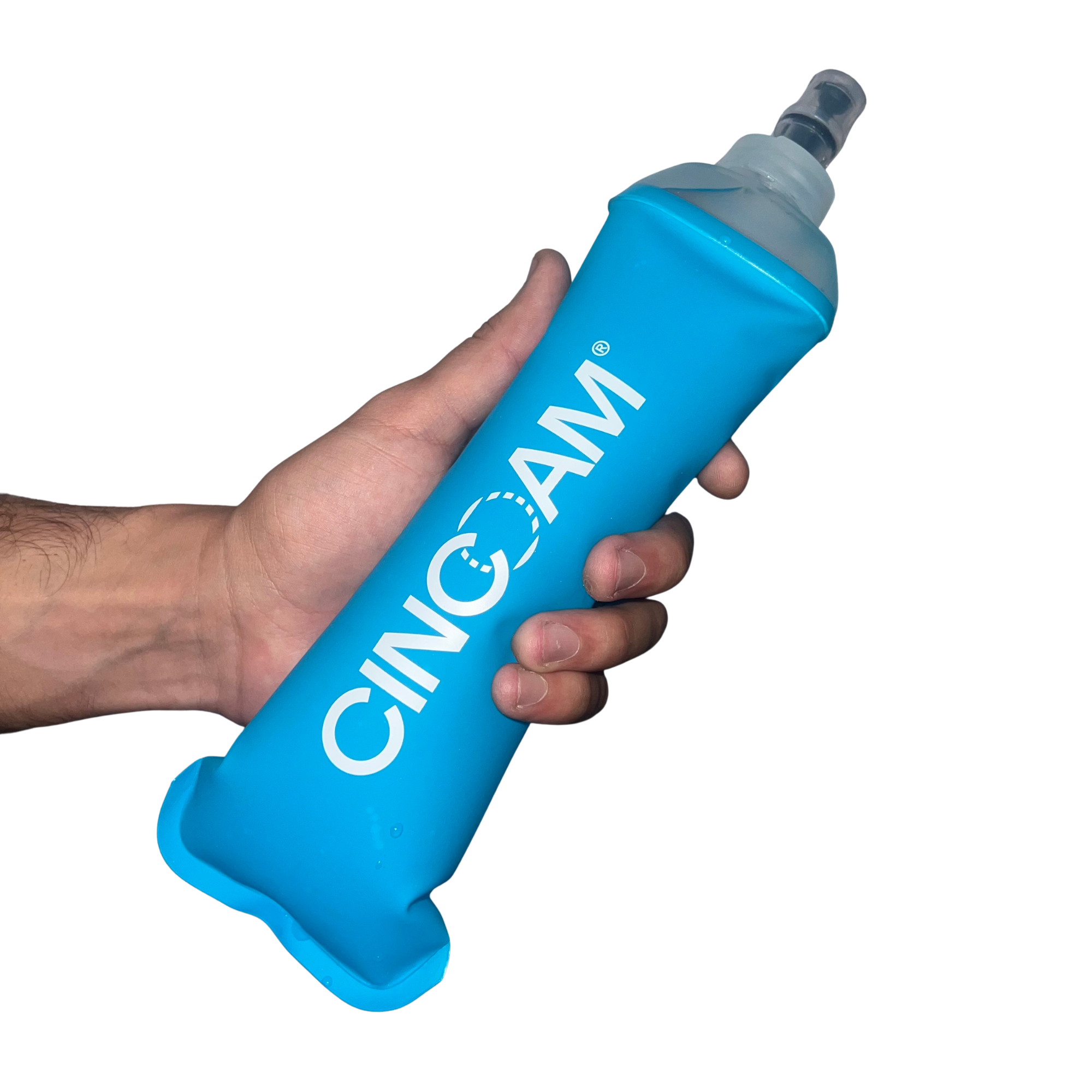 BOTELLA FLEXIBLE SOFT FLASK CELESTE 500ml | CINCO AM