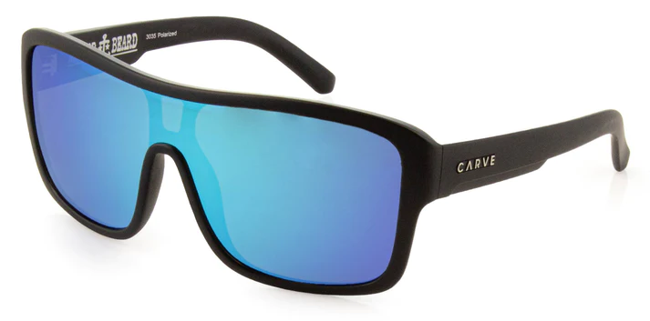 LENTES DE SOL CARVE ANCHOR BEARD BLUE IRIDIUM MATT BLACK PARA LENTES D