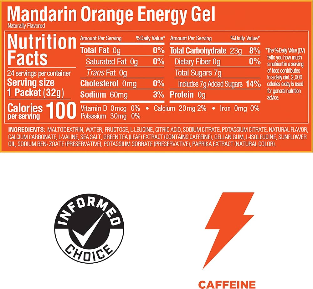 GEL MANDARIN ORANGE CAJA 24 | GU
