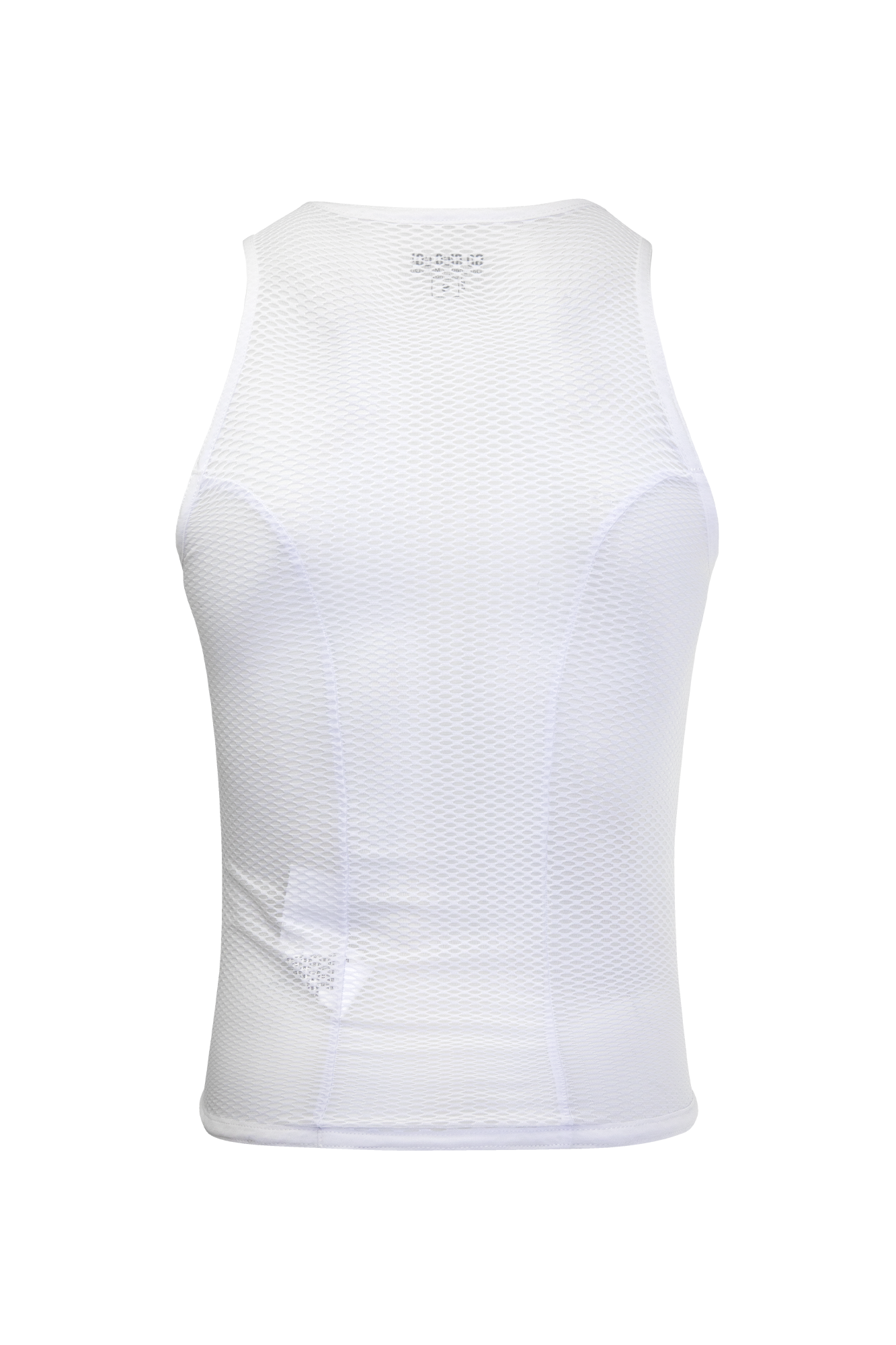 CAMISETA INTERIOR DE CICLISMO SIN MANGAS KM100 BLANCO UNISEX