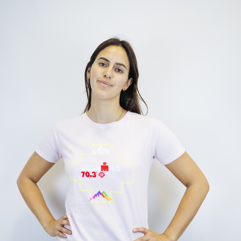 CAMISETA DE ALGODÓN RUTAS DEL ALMA – CUZCO MUJER COLOR ROSA | IRONMAN