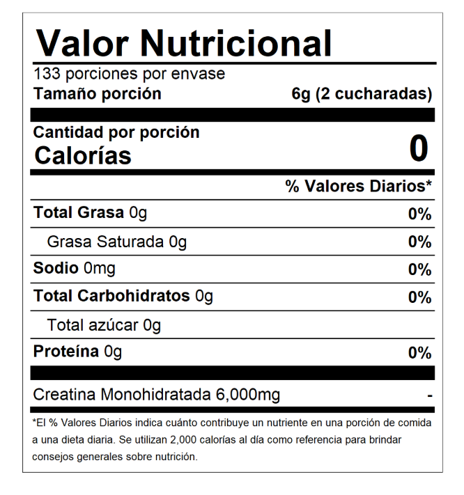 CREATINA MONOHYDRATE 800GR | QNT