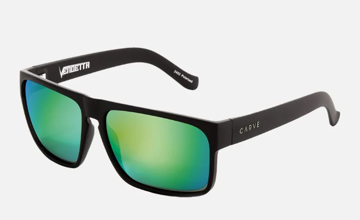 LENTES VENDETTA MATT BLACK GREEN IRIDIUM | CARVE