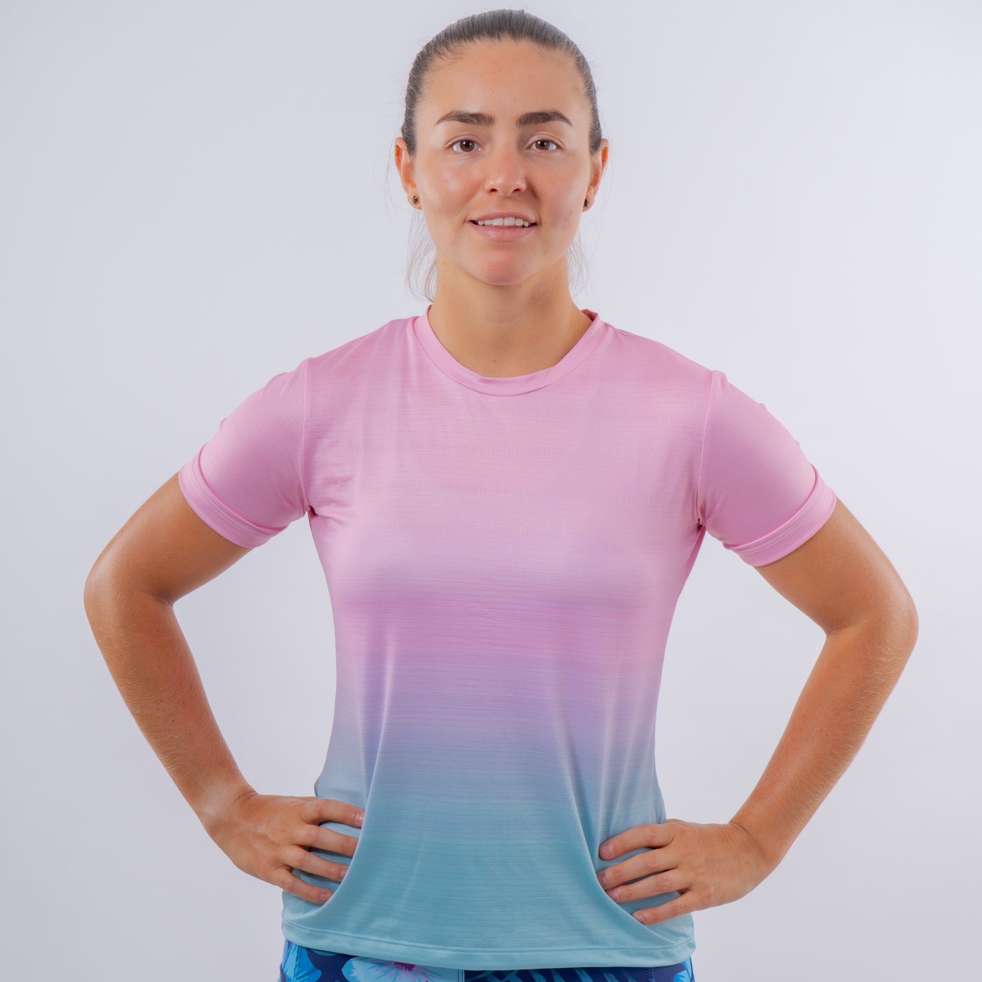 CAMISETA DRY FIT SUNSET VIBES - PINK TROPICAL | CINCO AM