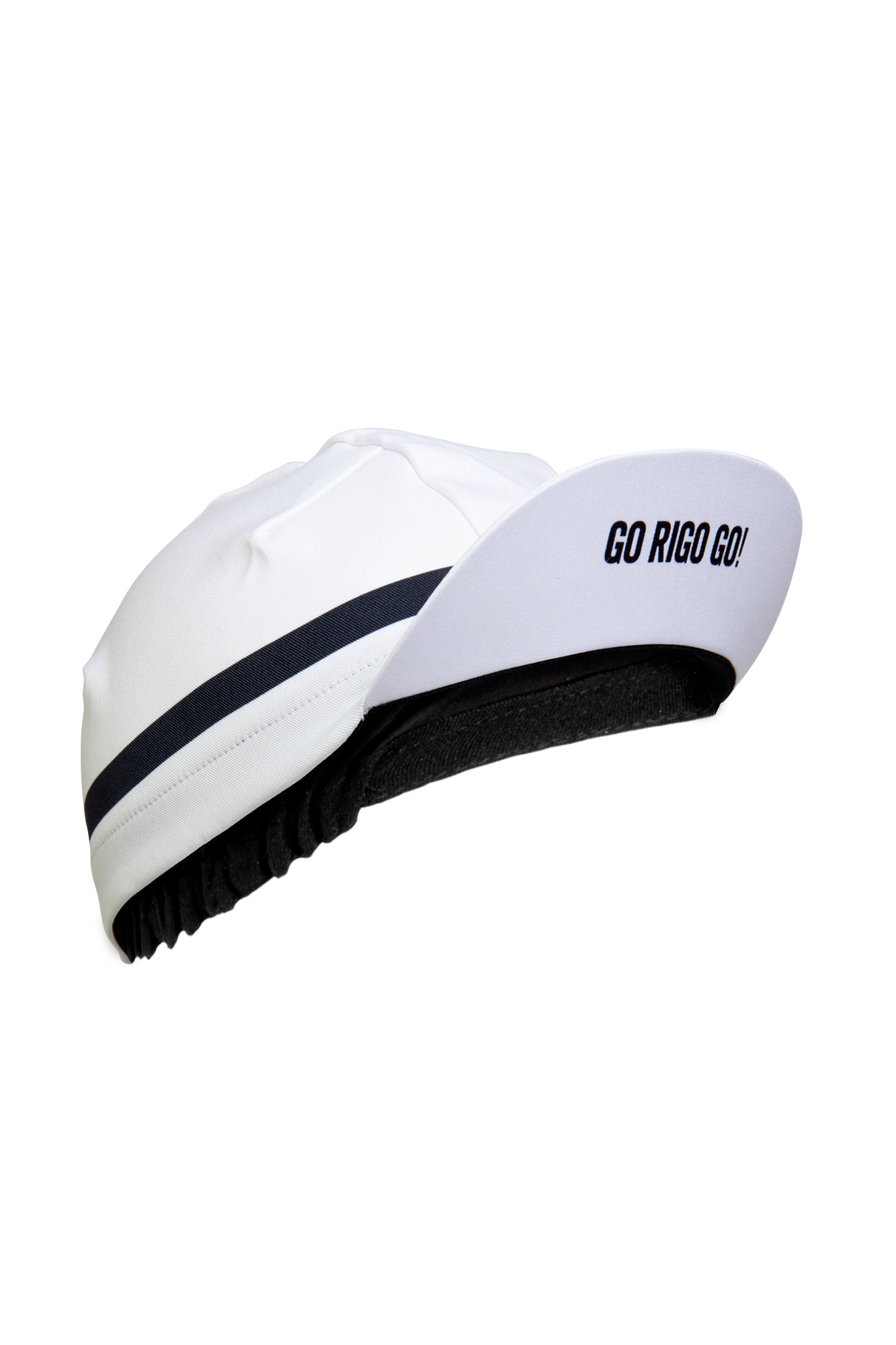 GORRO PARA CICLISMO MARCA GO RIGO GO COLOR BLANCO/AZUL