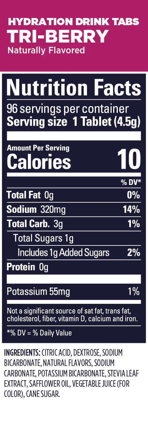 TABS DE HIDRATACION TRI-BERRY CAJA 8 | GU - CINCO AM
