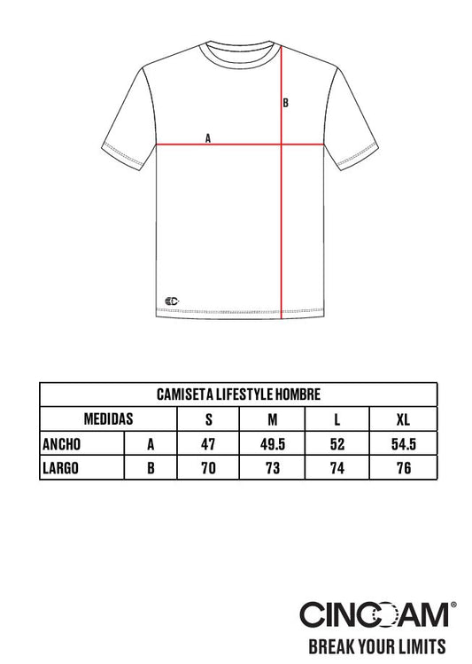 CAMISETA LIFESTYLE MAN AQUA RUNNER | CINCO AM - CINCO AM