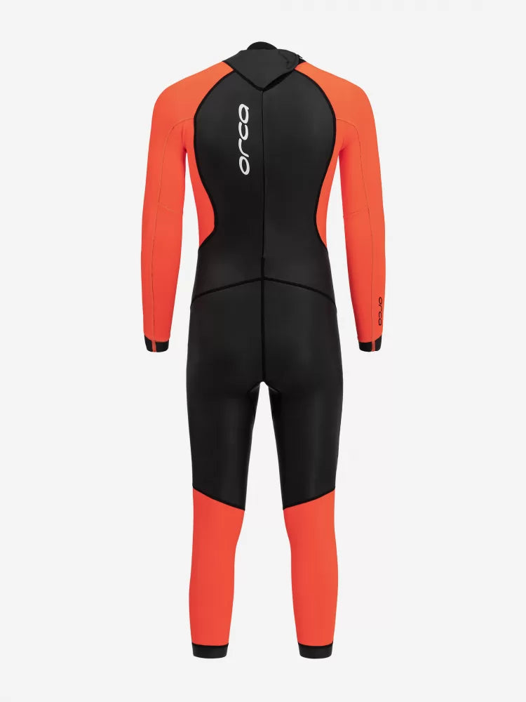 WETSUIT HIVIS HOMBRE PARA AGUAS ABIERTAS COLOR NEGRO/NARANJA | ORCA