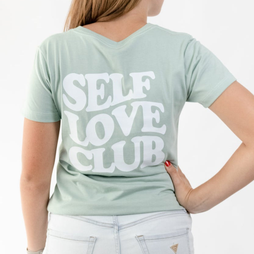 CAMISETA LIFESTYLE WOMEN GREEN SELF | CINCO AM