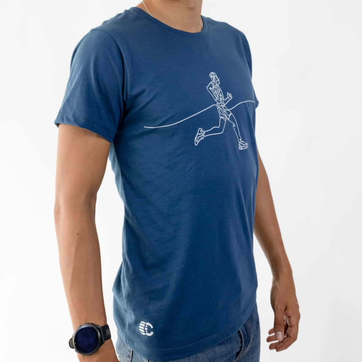 CAMISETA LIFESTYLE MAN BLUE RUNNER | CINCO AM