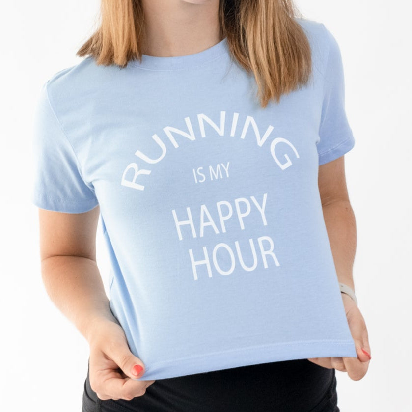 CROP TOP LIFESTYLE WOMEN SKY BLUE RUNNING | CINCO AM