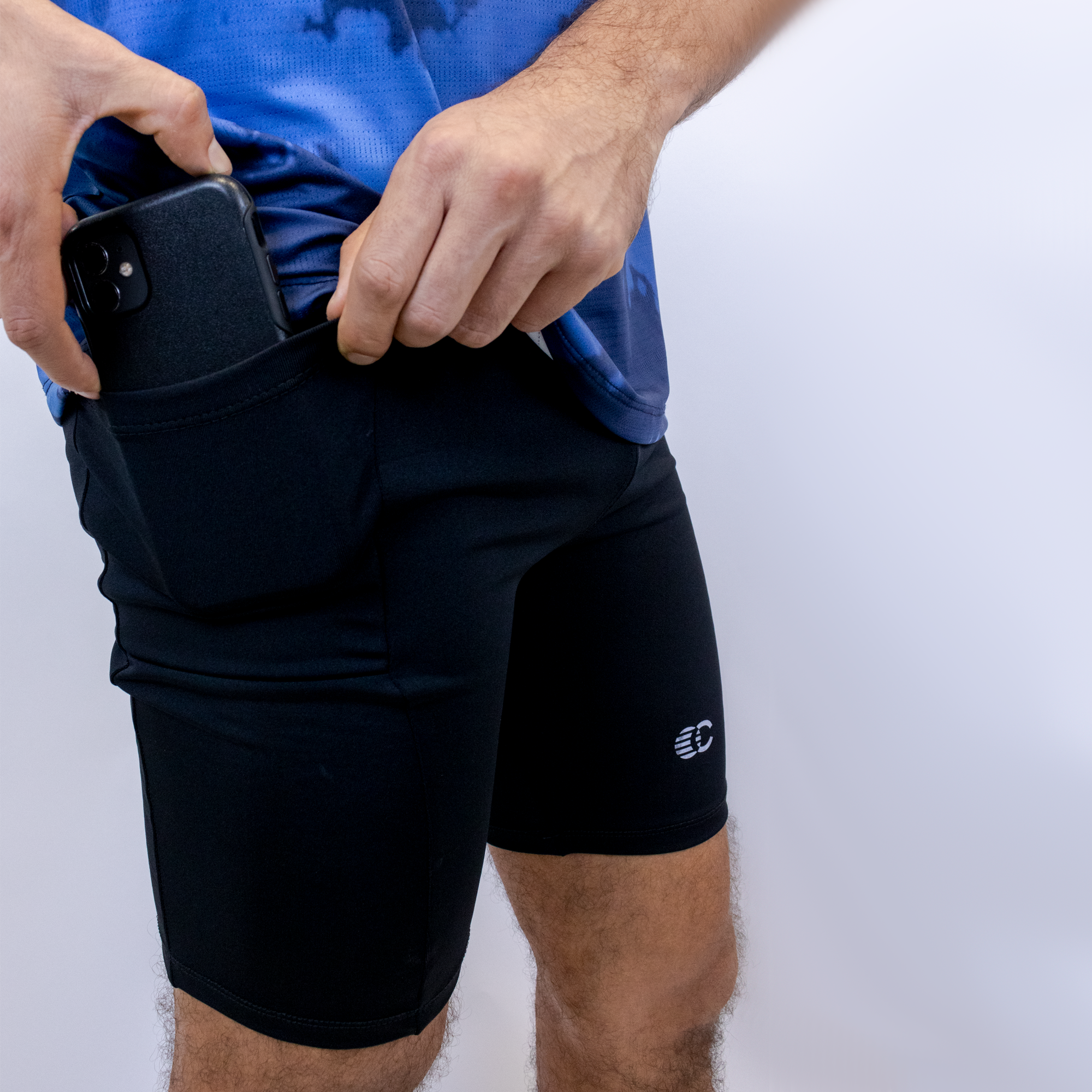 PANTALONETA COLORS HOMBRE NEGRO CINCO AM RUNNING