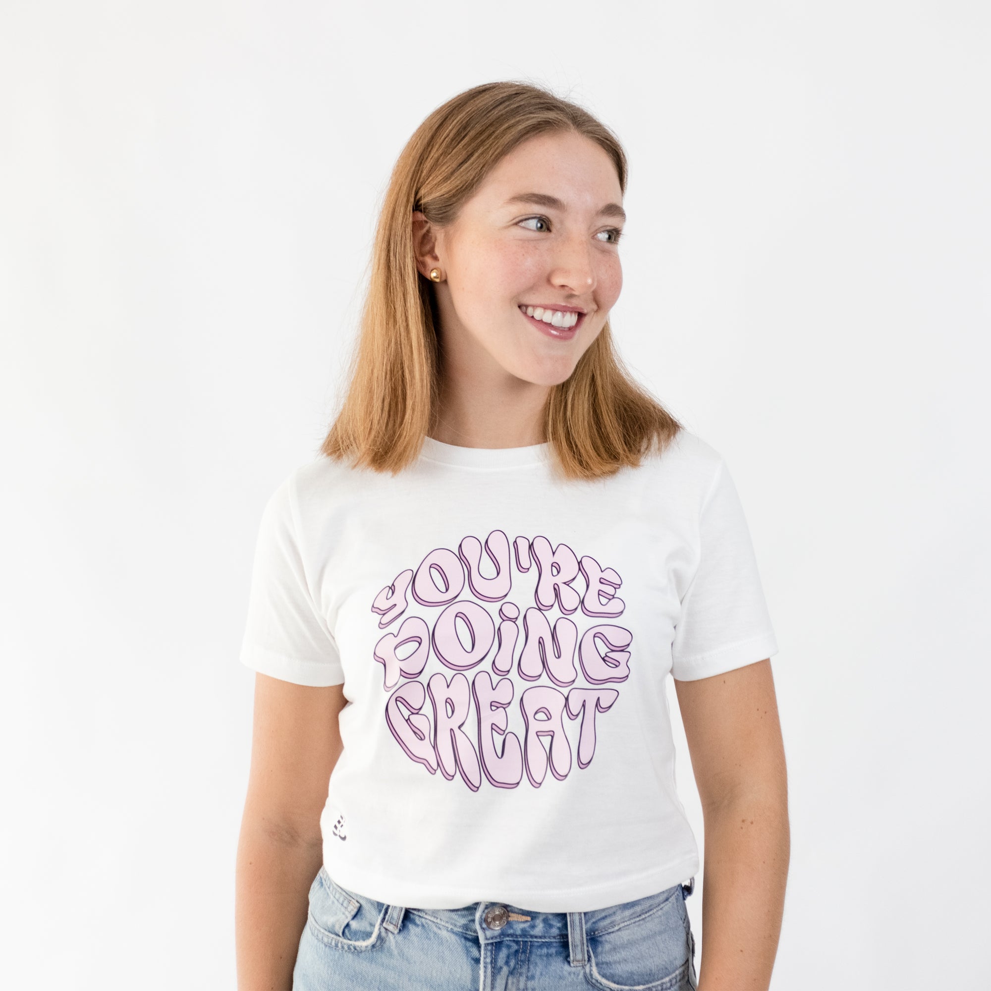 CROP TOP LIFESTYLE WOMEN SKY PEARL DOING GREAT | CINCO AM