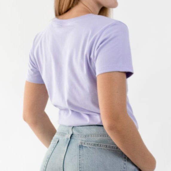 CAMISETA LIFESTYLE WOMEN LILA BIKE | CINCO AM