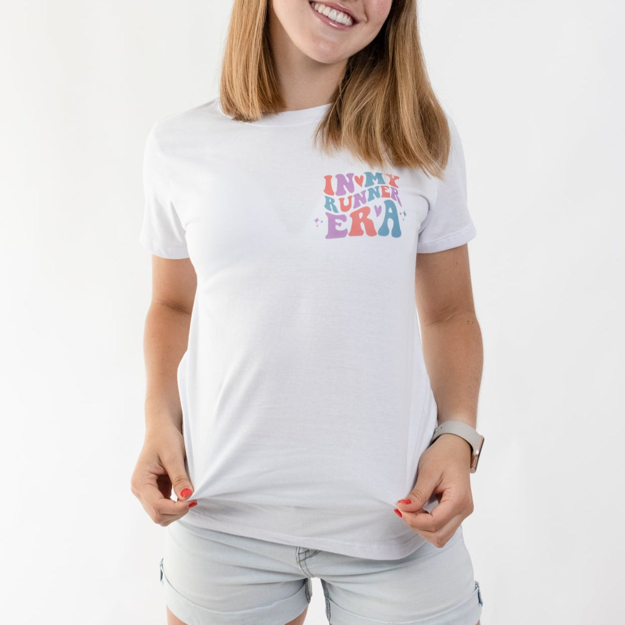CAMISETA LIFESTYLE WOMAN RUNNER WHITE | CINCO AM
