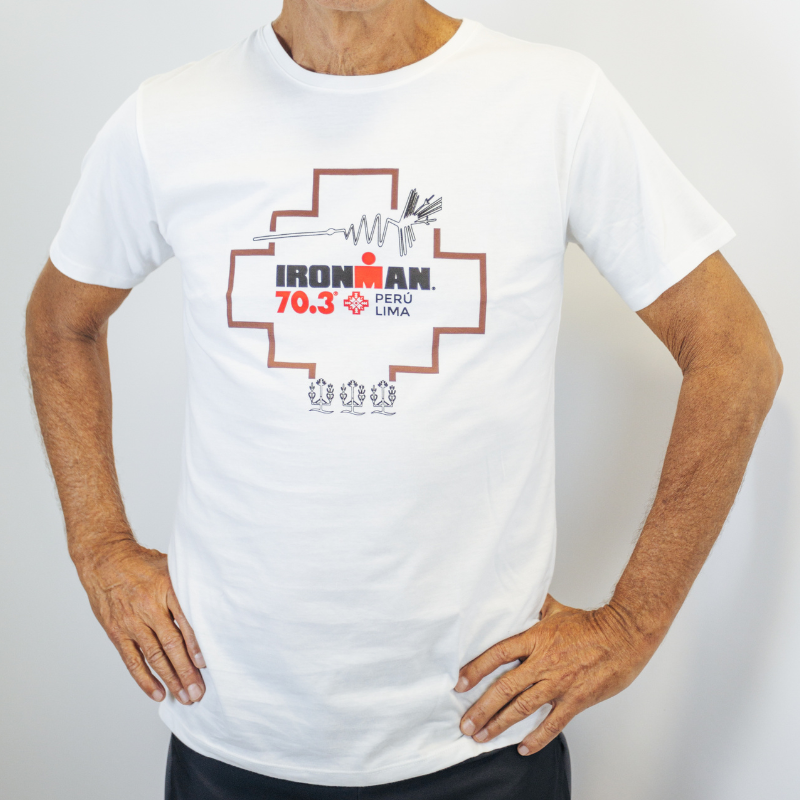 CAMISETA DE ALGODÓN RUTAS DEL ALMA – NAZCA HOMBRE COLOR CREMA | IRONMAN