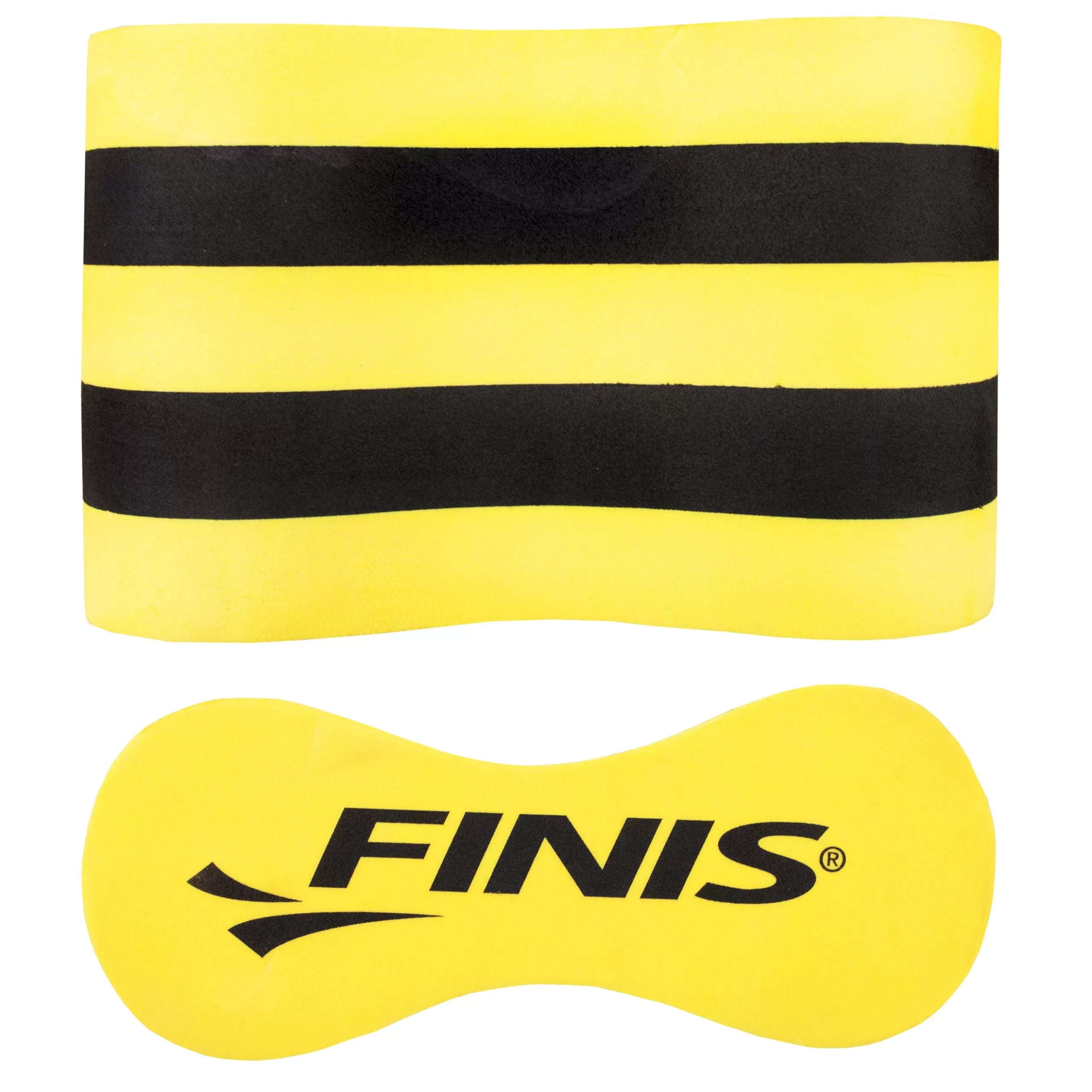 PULL BUOY PARA NATACIÓN COLOR NEGRO-AMARILLO | FINIS