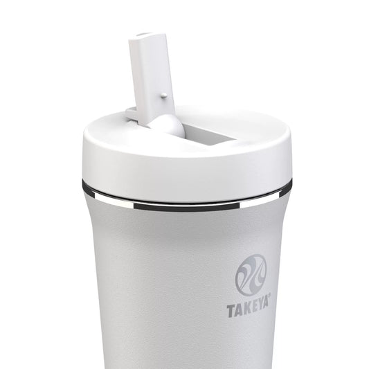 TOMATODOS TERMICOS TAKEYA TUMBLER STRAW TUMBLER COLOR BLANCO | TAKEYA - CINCO AM