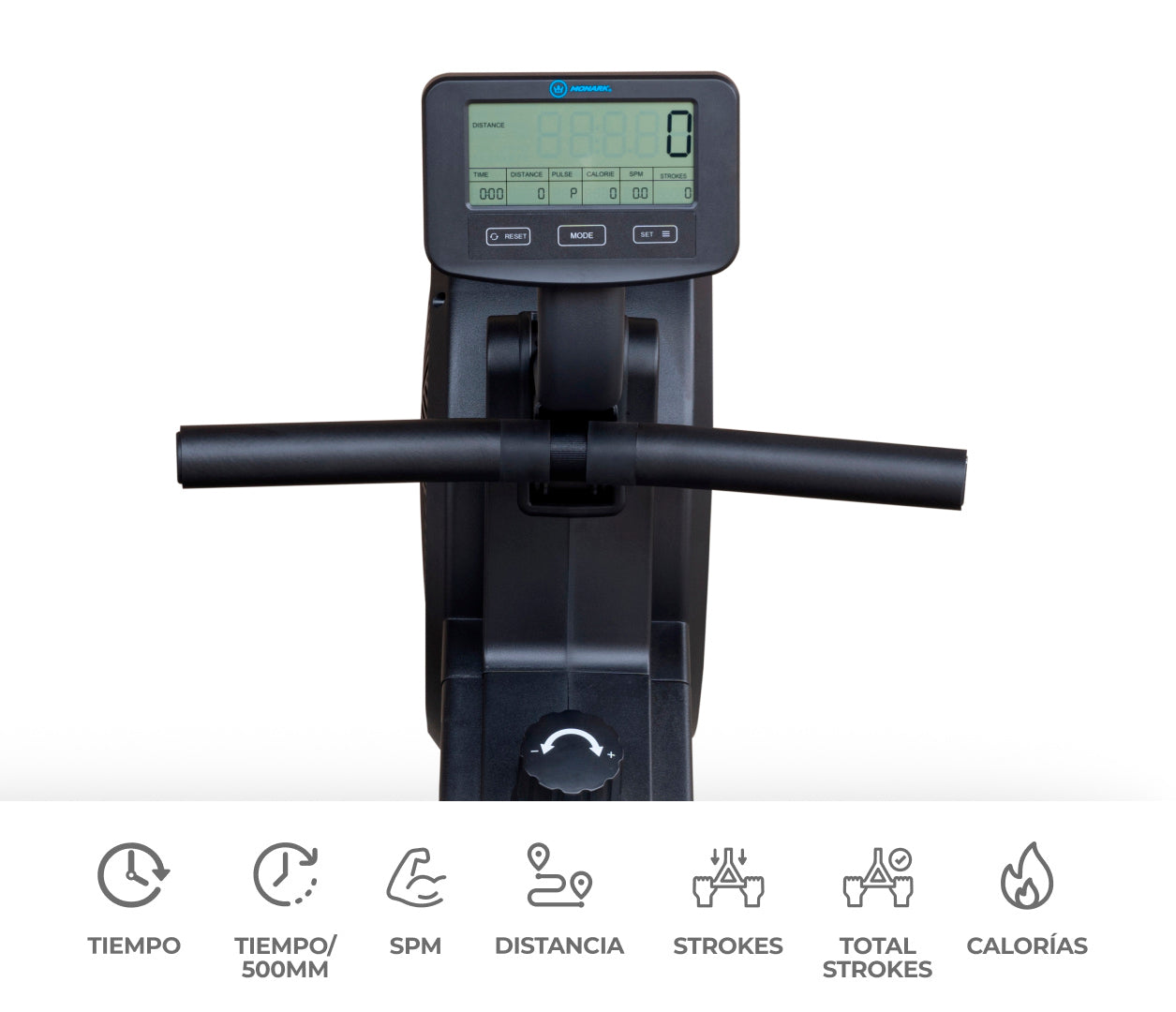 MAQUINA DE REMO R200 NEGRO | MONARK - CINCO AM