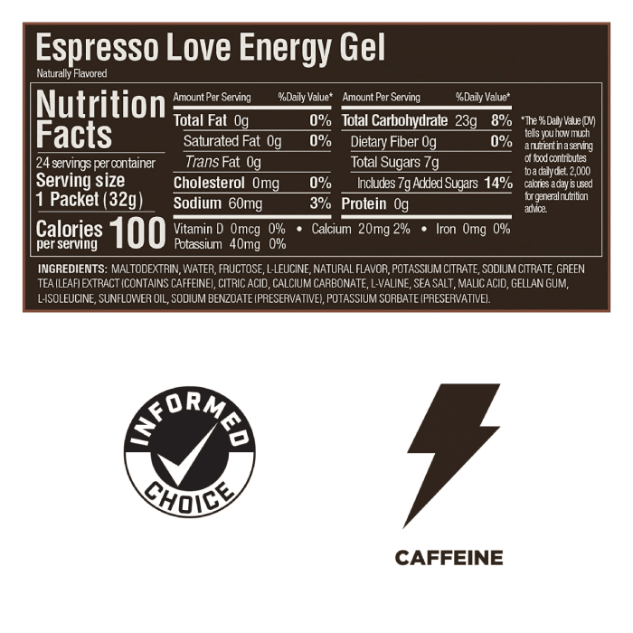 GEL ESPRESSO LOVE | GU - CINCO AM