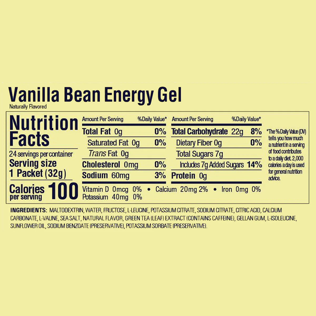 GEL VANILLA BEAN CAJA 24 | GU