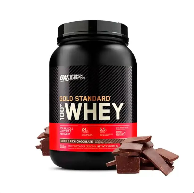 PROTEÍNA GOLD STANDARD WHEY DOUBLE RICH CHOCOLATE 907g - ON