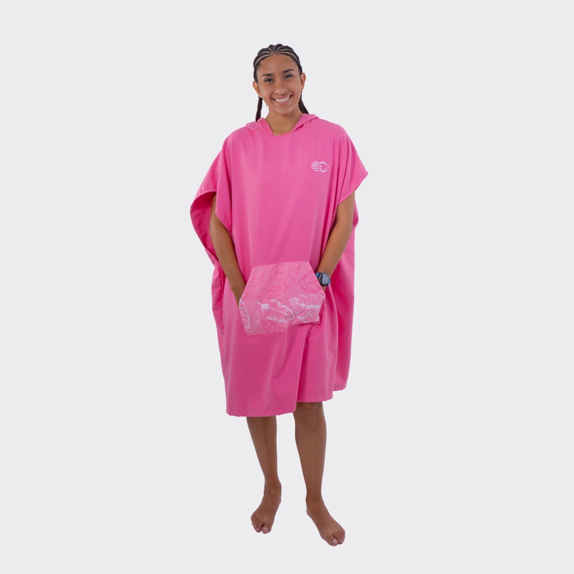 PONCHO SUNSET VIBES PINK TROPICAL | CINCO AM - CINCO AM