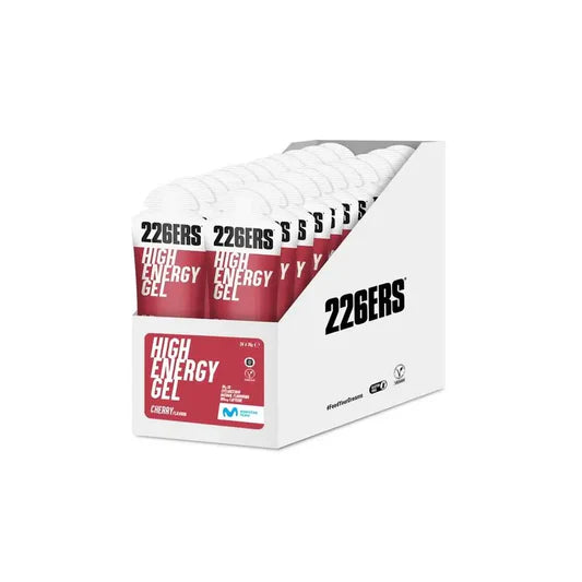 CAJA X24 HIGH ENERGY GEL CAFFEINE CHERRY | 226ERS - CINCO AM
