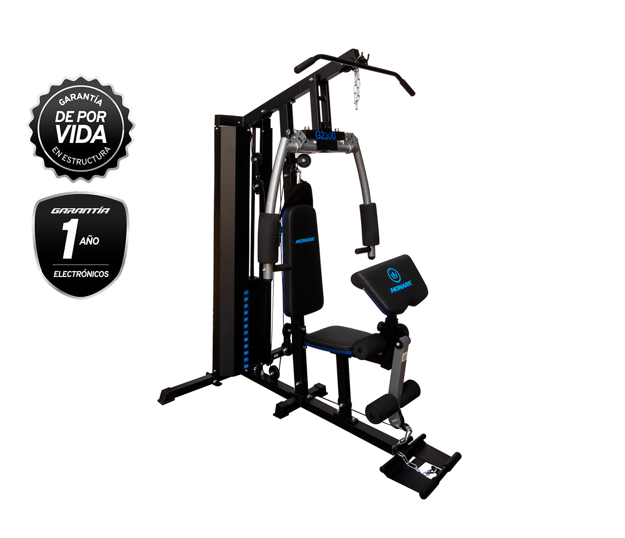 MINI GIMNASIO MULTIFUNCIONAL G2300 NEGRO | MONARK - CINCO AM