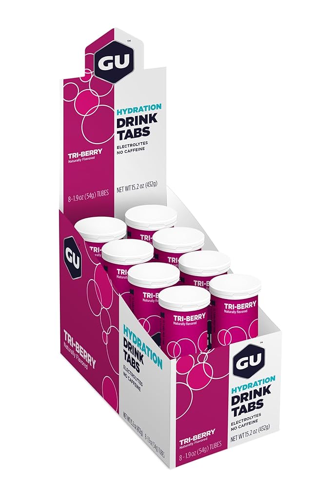 TABS DE HIDRATACION TRI-BERRY CAJA 8 | GU - CINCO AM