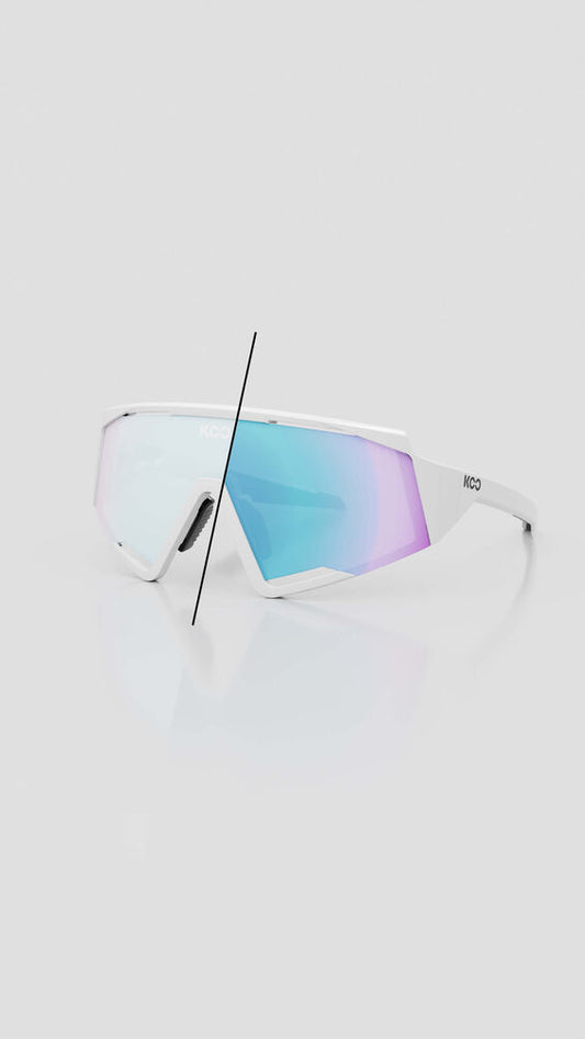 Spectro White / Photochromic Turquoise Mirror | KOO - CINCO AM