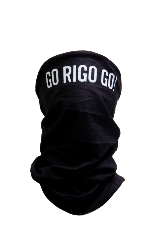 BANDANA CLASICA PARA CICLISMO MARCA | GO RIGO GO COLOR NEGRO - CINCO AM