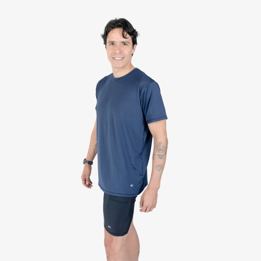 CAMISETA DEPORTIVA NAVY HOMBRE BLUE | MOVE - CINCO AM