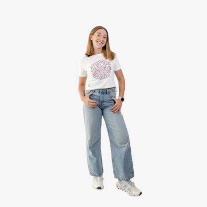 Crop top mujer color blanco, fit relajado ideal para looks urbanos.