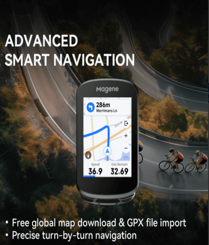 GPS BIKE COMPUTER BLACK | MAGENE
