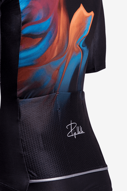 CAMISETA GRUTAL KM 100 PARA CICLISMO COLOR NEGRO | GO RIGO GO - CINCO AM