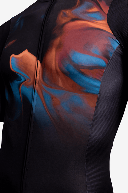 CAMISETA GRUTAL KM 100 PARA CICLISMO COLOR NEGRO | GO RIGO GO - CINCO AM