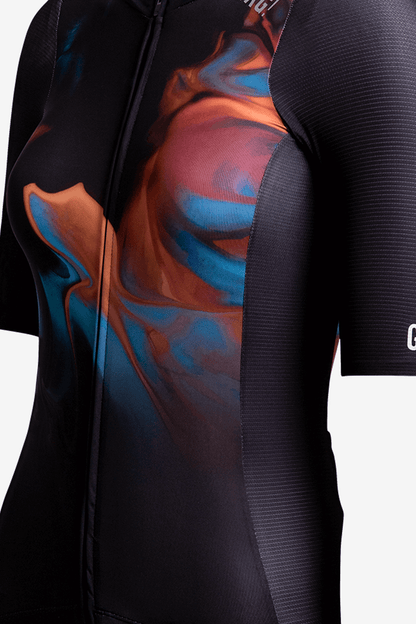 CAMISETA GRUTAL KM 100 PARA CICLISMO COLOR NEGRO | GO RIGO GO - CINCO AM