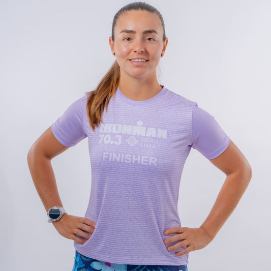 CAMISETA FINISHER IM 70.3 PERÚ - MUJER - CINCO AM