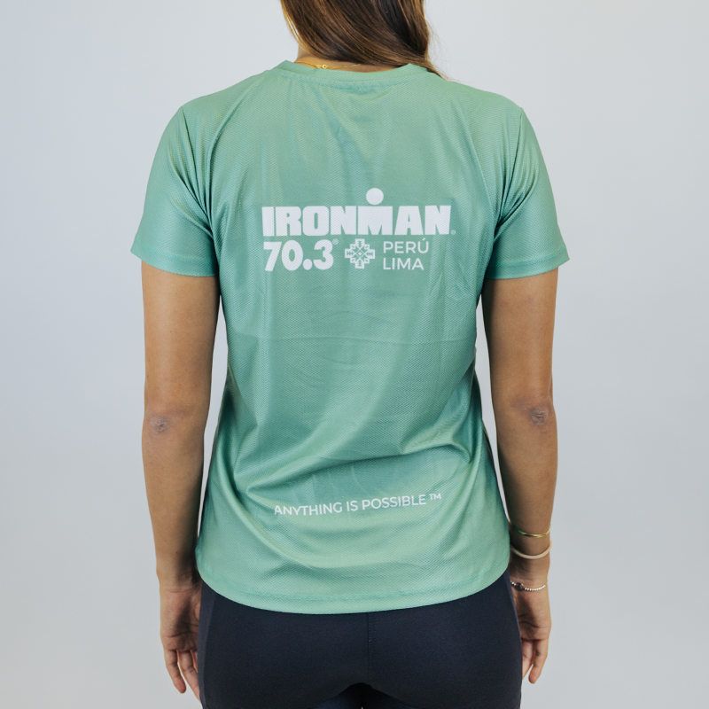 CAMISETA DRY-FIT MONTAÑA 7 COLORES MUJER  COLOR VERDE | IRONMAN