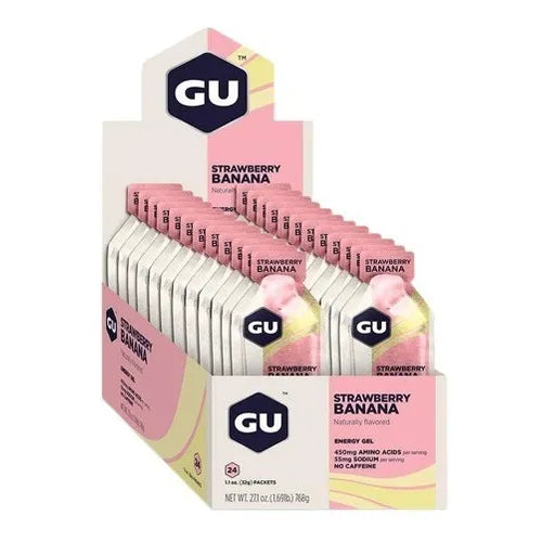 GU GEL ENERGIZANTE BANANA STRAWBERRY - SIN CAFEINA