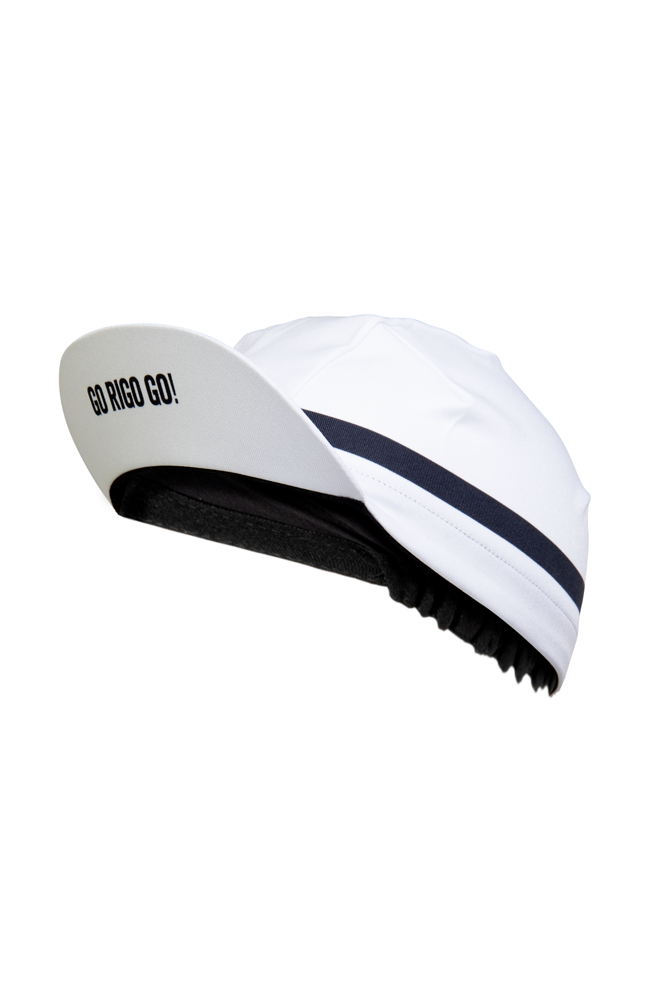 GORRO PARA CICLISMO MARCA GO RIGO GO COLOR BLANCO/AZUL - CINCO AM