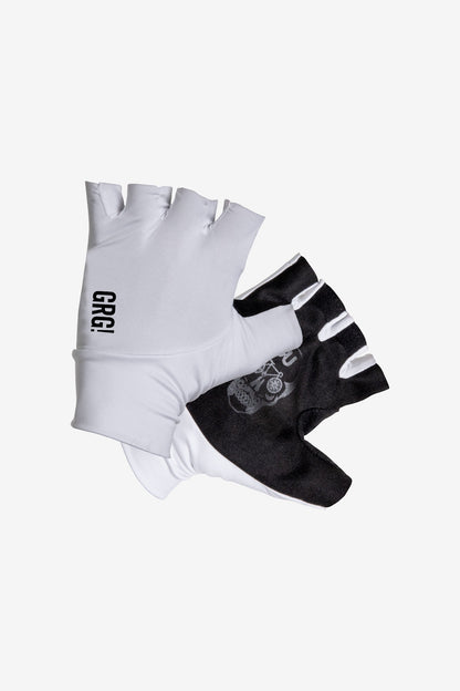 GUANTES UNISEX PARA CICLISMO COLOR BLANCO | GO RIGO GO - CINCO AM