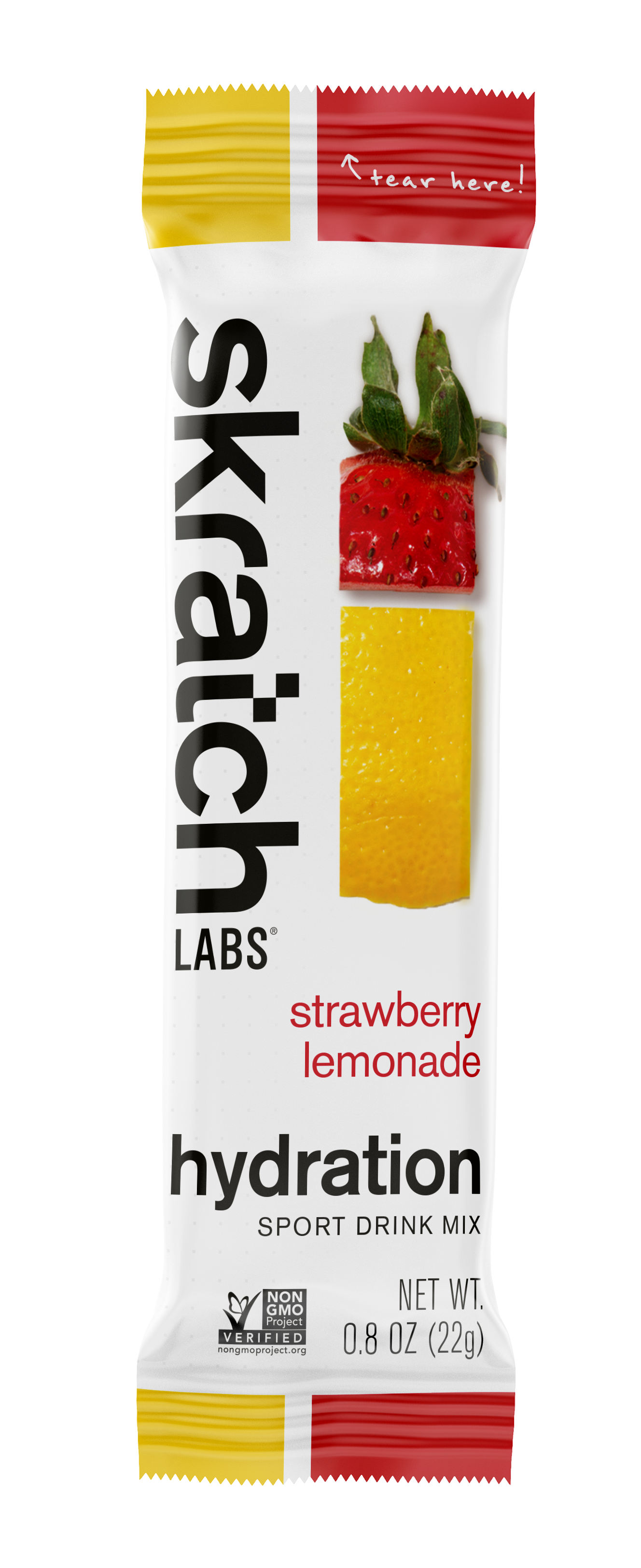 SKRATCH HYDRATION DRINK MIX STICK | STRAWBERRY LEMONADE