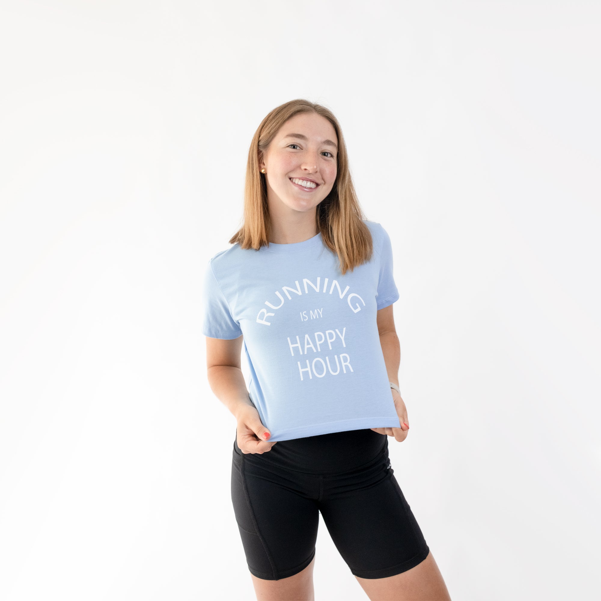 CROP LIFESTYLE WOMEN SKY BLUE RUNNING | CINCO AM