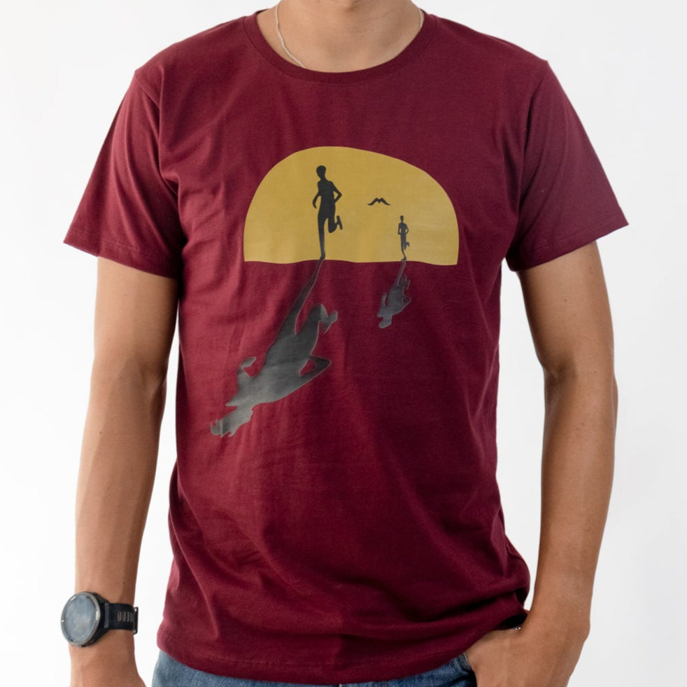 CAMISETA LIFESTYLE MAN WINE RUNNER | CINCO AM