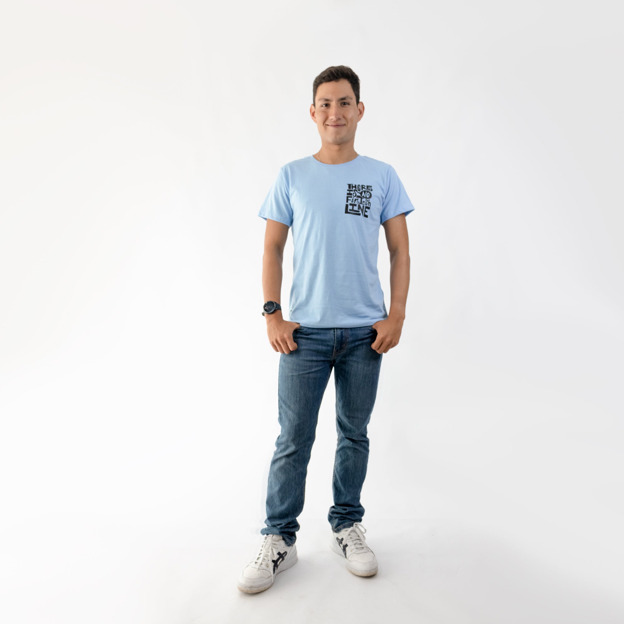 CAMISETA LIFESTYLE MAN SKY BLUE FINISH | CINCO AM