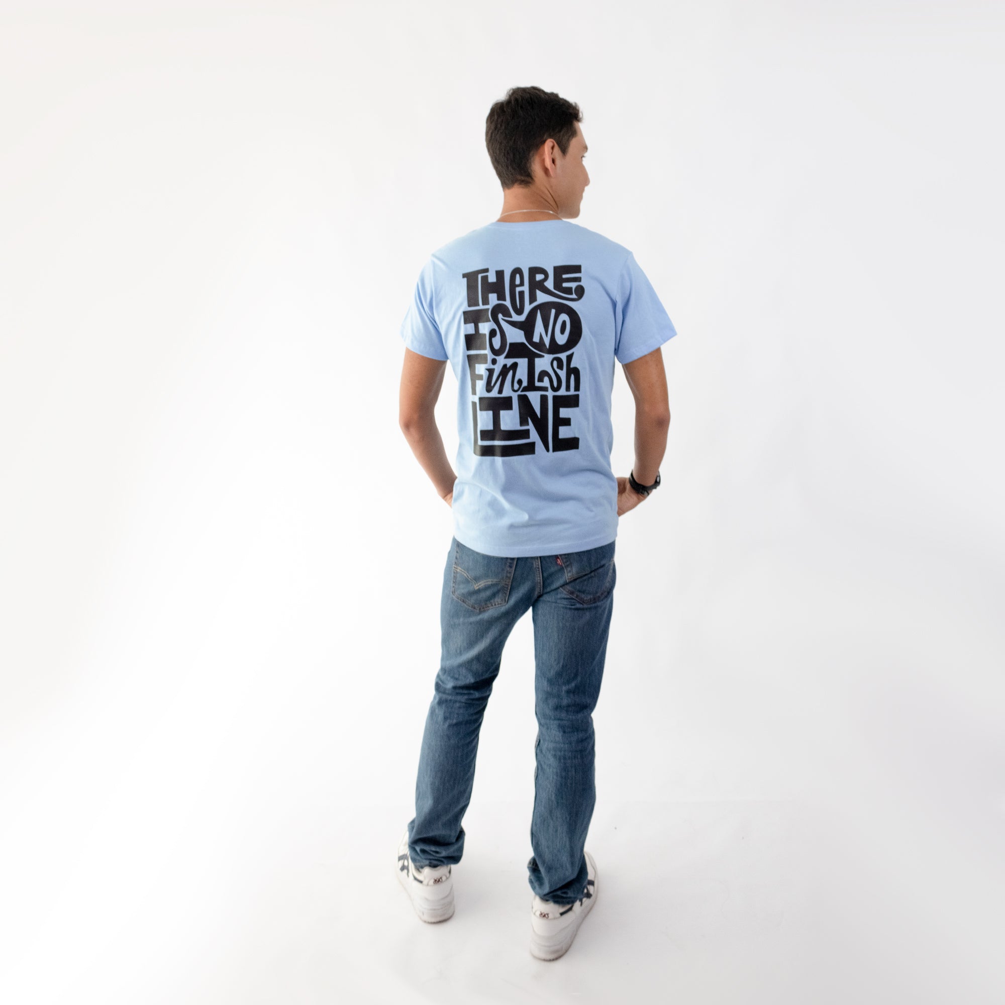 CAMISETA LIFESTYLE MAN SKY BLUE FINISH | CINCO AM