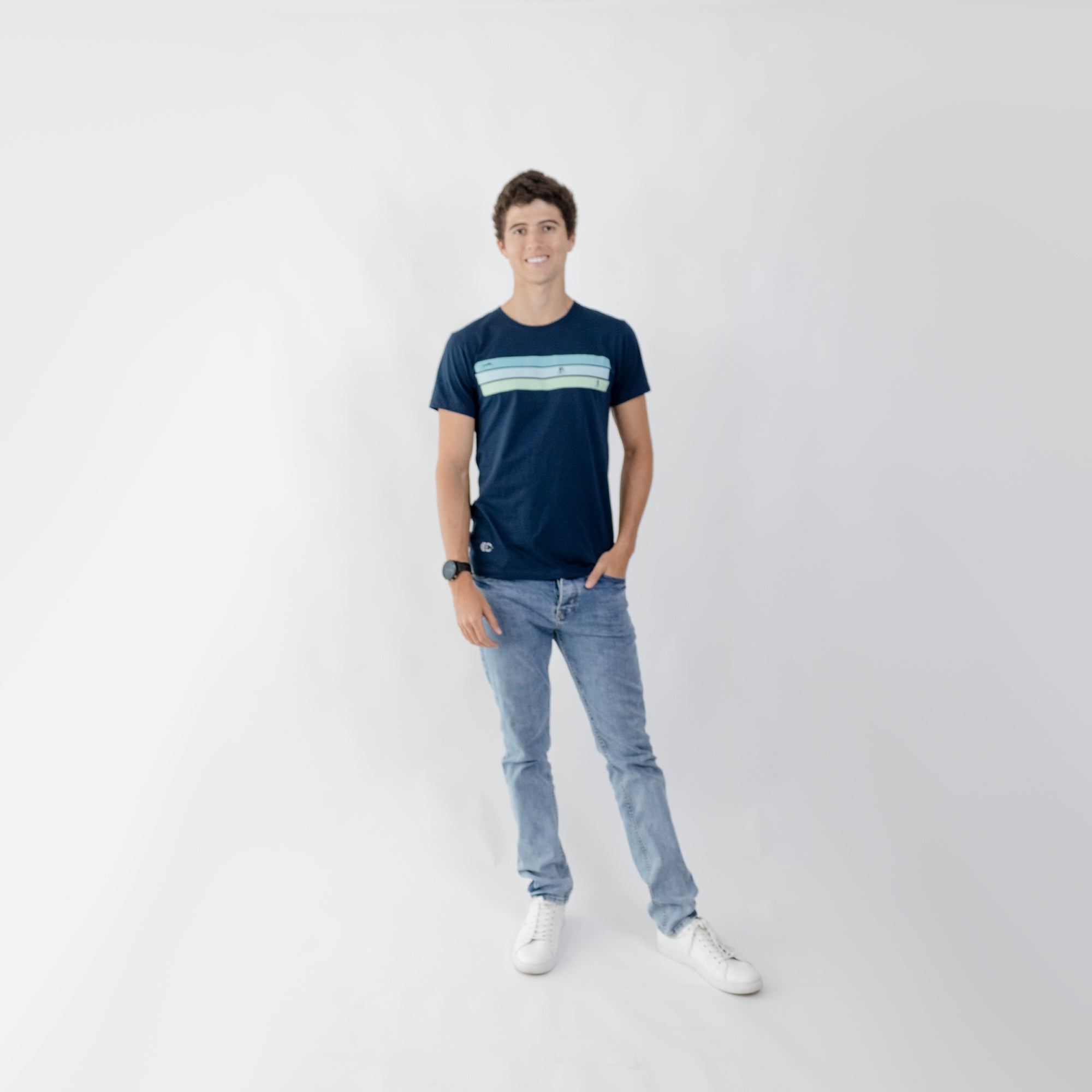 CAMISETA LIFESTYLE MAN BLUE TRI | CINCO AM