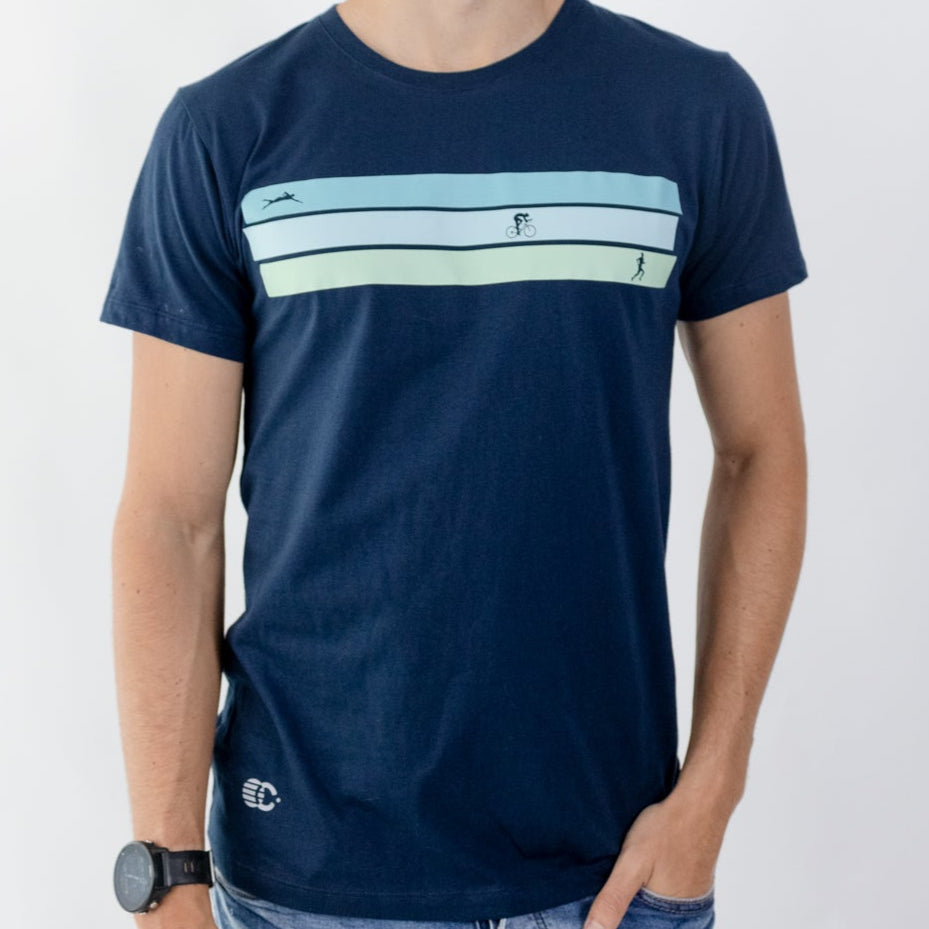 CAMISETA LIFESTYLE MAN BLUE TRI | CINCO AM